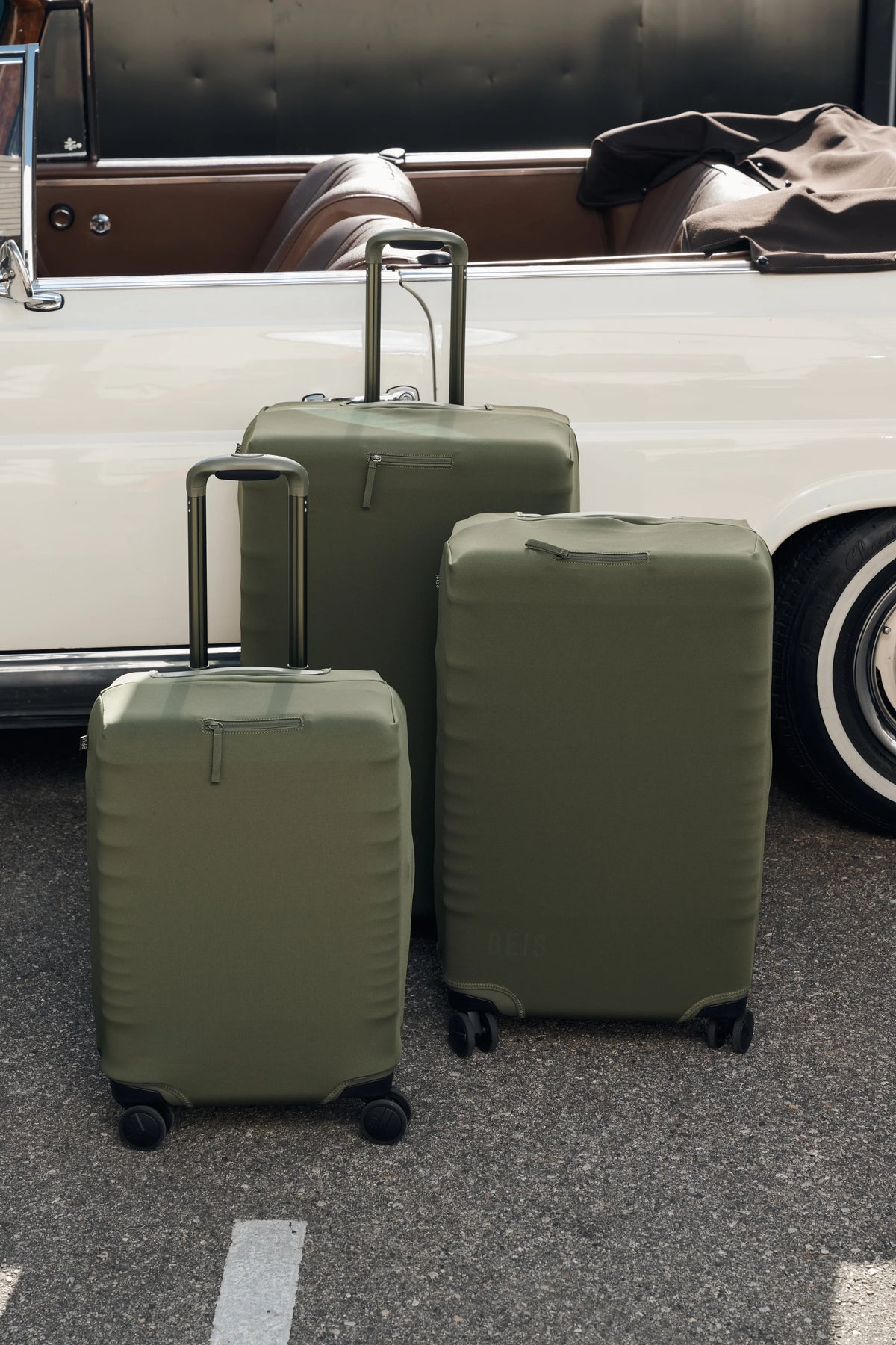 The Large Check-In Roller in Olive