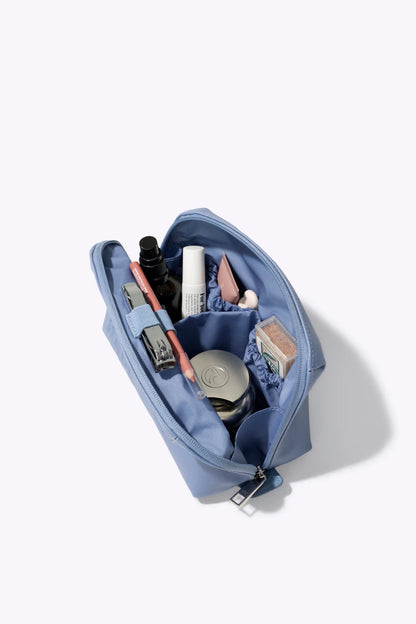 The Small Cosmetic Pouch in Dusty Blue