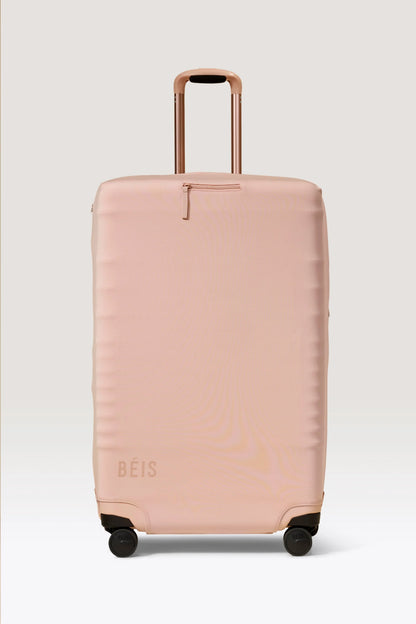 The Large Check-In Luggage Cover in Atlas Pink