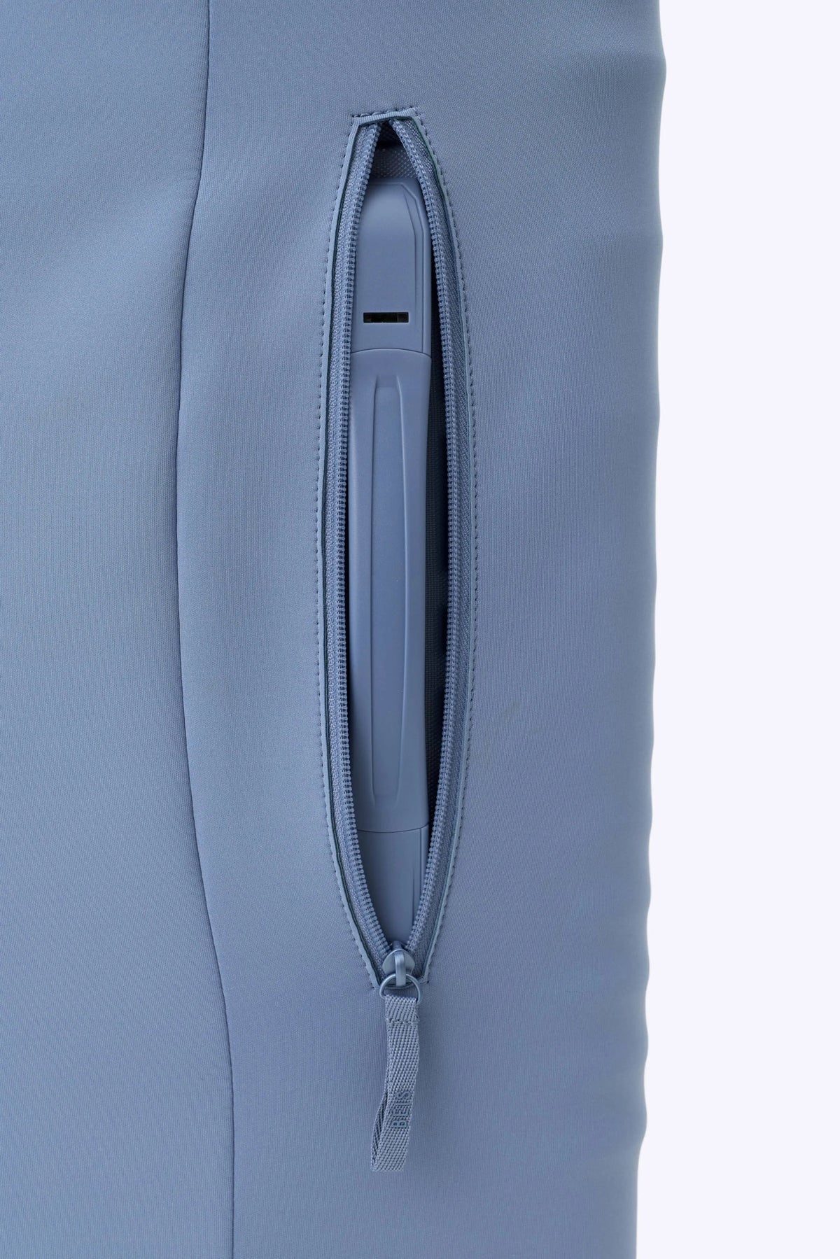 The Hybrid Carry-On Luggage Cover in Dusty Blue